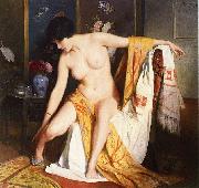 Julius L.Stewart Nude in an Interior France oil painting artist